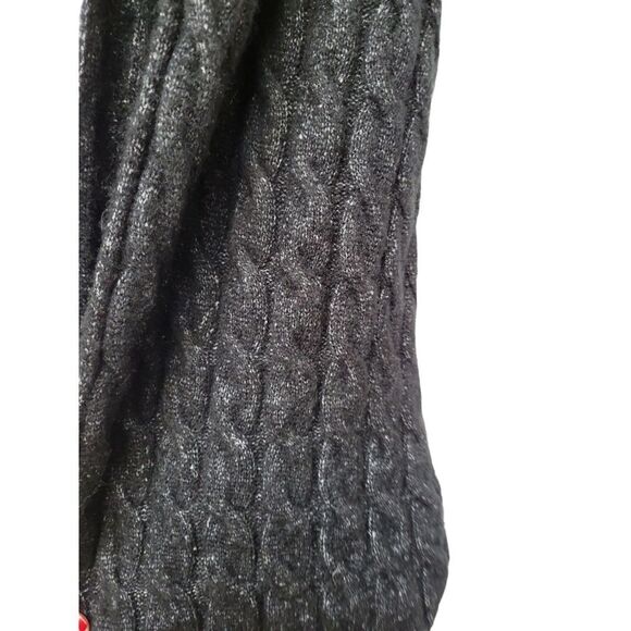 Modena Black Infinity Knit Scarf - Picture 3 of 3